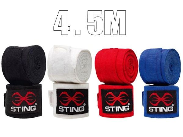 Sting 4.5m Long Stretchable Hand Wraps England Boxing Approved